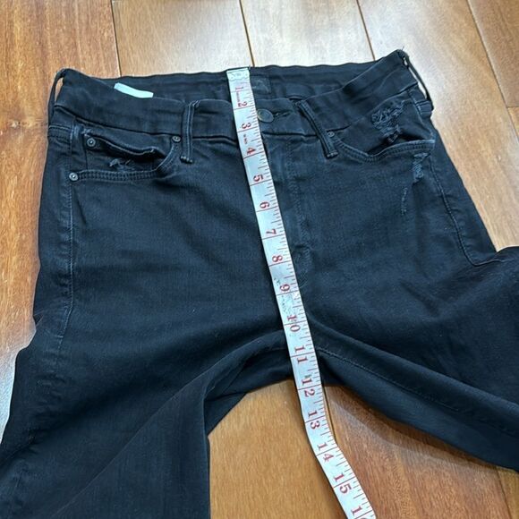 Mother Jeans Womens Black Label Looker Ankle Fray Guilty as Sin Distressed 26 - Picture 11 of 12